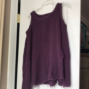 Free People Cold Shoulder Sweater